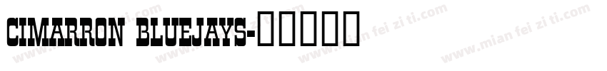 Cimarron Bluejays字体转换